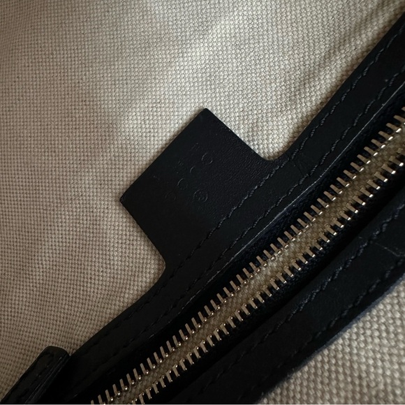 Authentic Gucci GG canvas leather Boston bag with strap - Picture 14 of 15